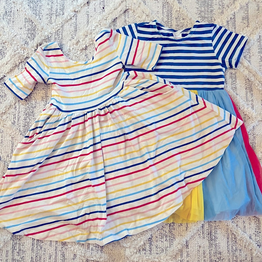 Hanna Andersson Striped Dresses | size 4